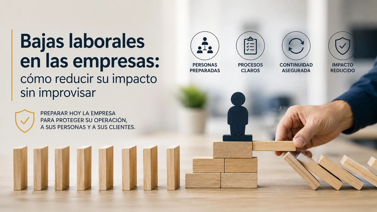 Impacto de las bajas laborales en las empresas y preparación para proteger la continuidad operativa